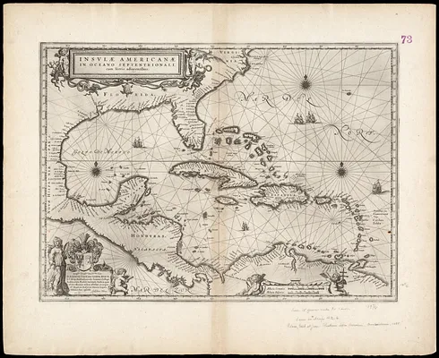 Insulae Americanae in Oceano Septentrionali cum terris adiacentibus