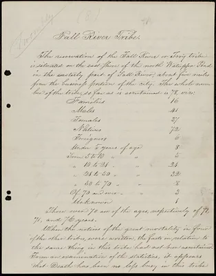 Report- Fall River Tribe