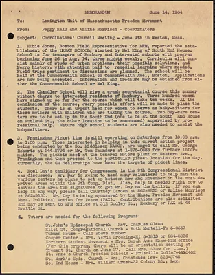 Coordinators’ Council Meeting” on June 9th Memorandum