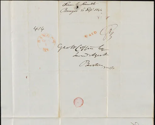 Samuel Smith to George Coffin, 30 September 1844
