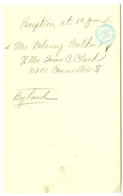 Handwritten Note