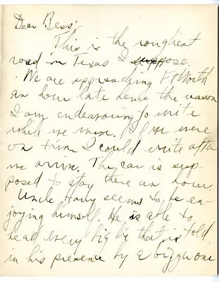 Letter from Harry S. Truman to Bess Wallace