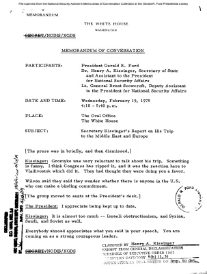 February 19, 1975 - Ford, Kissinger