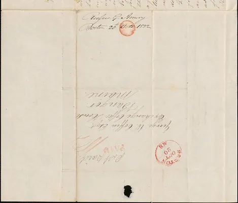 Rufus Amory to George Coffin, 20 October 1832