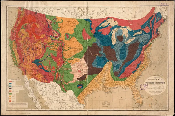 Geological map of the United States