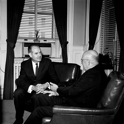 Director of Food for Peace George S. McGovern with Visitor
