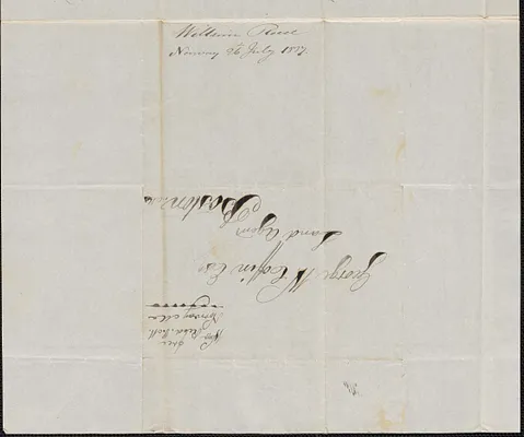 William Reed to George Coffin, 26 July 1837