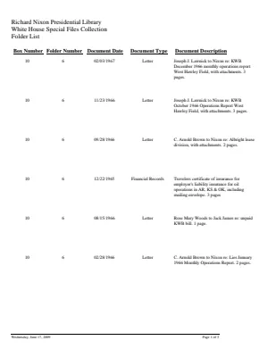 WHSF: Returned, 10-6