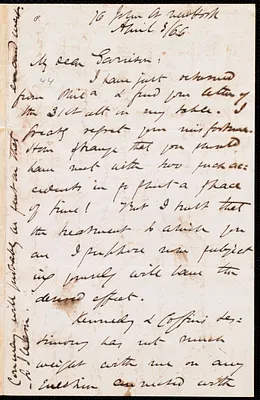 Letter from James Miller M'Kim, New York, to William Lloyd Garrison, April 3 / [18]66