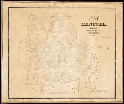 Map of Hanover, Mass