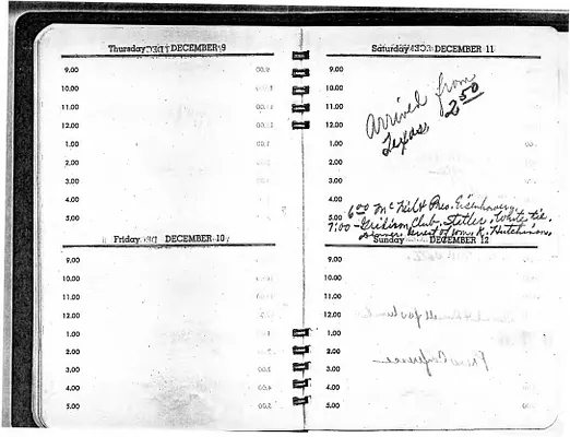 Lyndon Johnson's 1954 Desk Diary II, beginning 12/9/1954