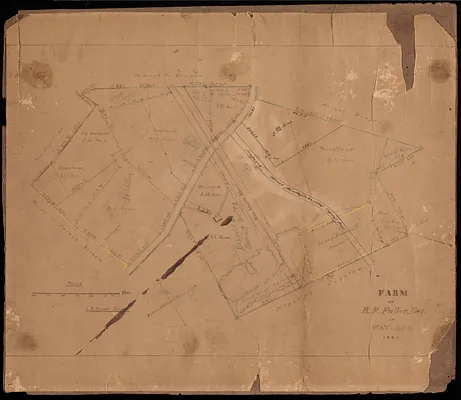 Farm of R.F. Fuller, Esq. in Wayland 1861