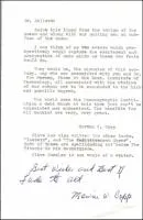 Correspondence: Letter from Marvin W. Copp to Dr. Robert Ballard (WHOI - Senior Scientist Head, Deep Submergence Laboratory).