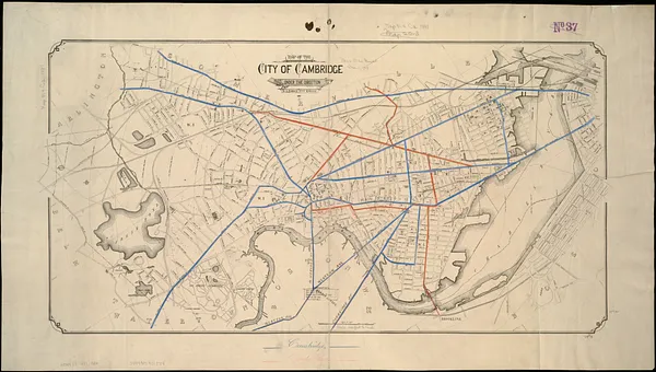 Map of the city of Cambridge