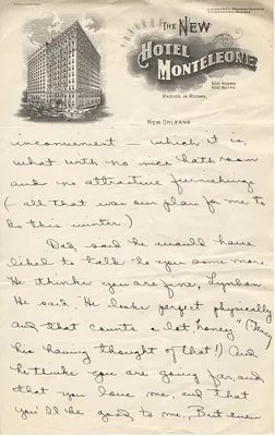 Letter from Lady Bird Taylor to Lyndon Johnson