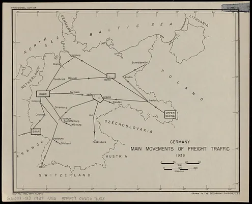 Germany, main movements of freight traffic