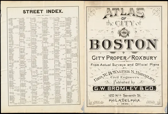 Atlas of the city of Boston : city proper and Roxbury