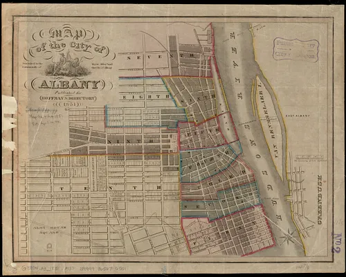 Map of the city of Albany