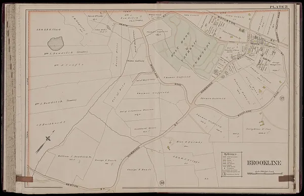 Atlas of the town of Brookline, Massachusetts