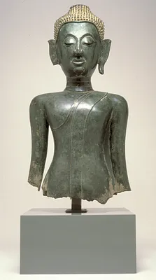 Head and Torso of a Standing Buddha
