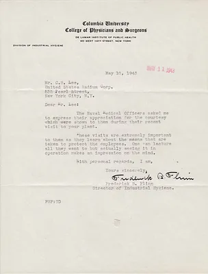Letters Received to C.B. Lee, May 10, 1943