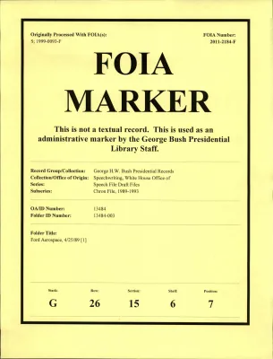 Ford Aerospace, 4/25/89 [1]