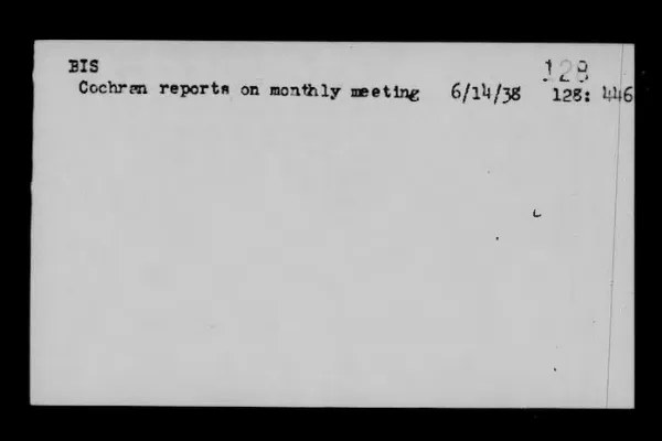 BIS: Conchran reports on annual meeting (cont.) - Barter