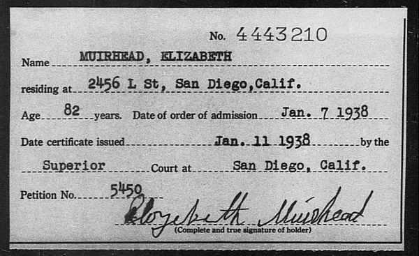Muirhead, Elizabeth - 1938