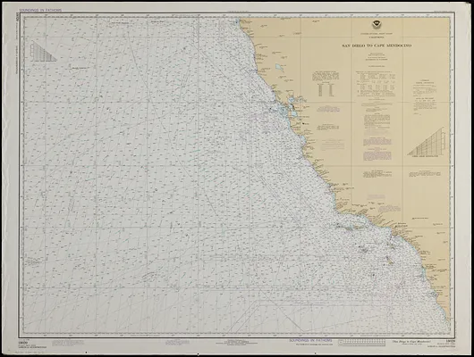 United States--west coast, California, San Diego to Cape Mendocino