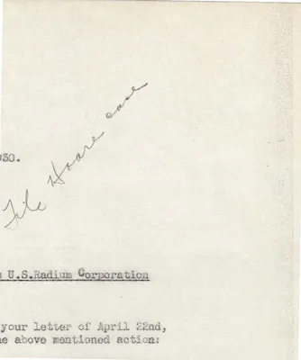 Letters Sent, 1930