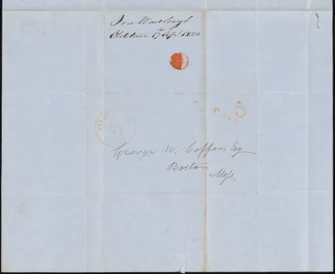 Ira Wadleigh to George Coffin, 17 April 1850