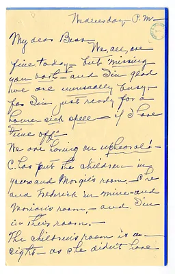 Letter from Madge Gates Wallace to Bess W. Truman