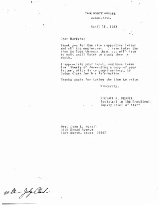 Correspondence – April 1983 (7)