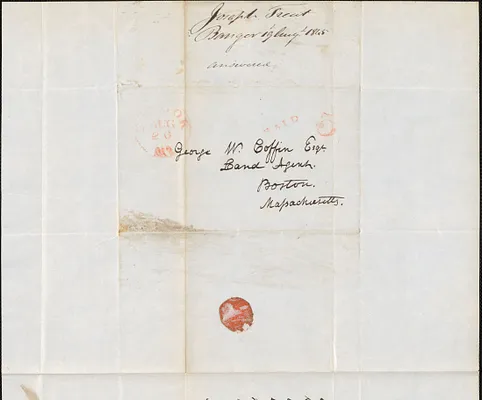 Joseph Trent to George Coffin, 19 August 1845