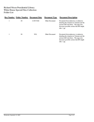 WHSF: Returned, 1-20