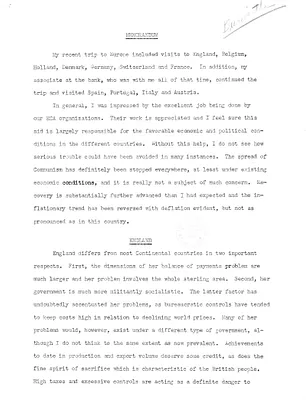 Memorandum from John Bierwirth