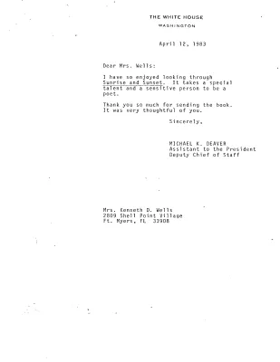 Correspondence – April 1983 (4)