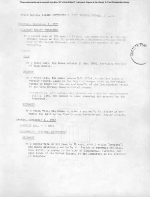 White House - Congressional Leadership Meeting, 10/10/72