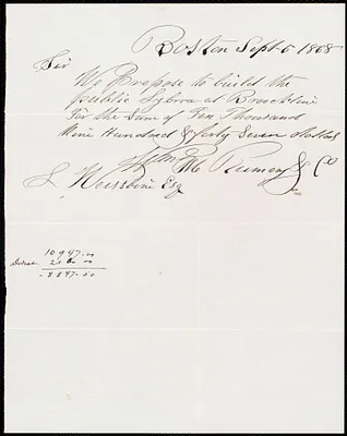 Bill for work preparatory to building library building