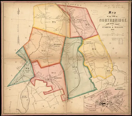 Map of the town of Northbridge