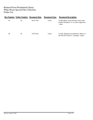 WHSF: Returned, 60-20