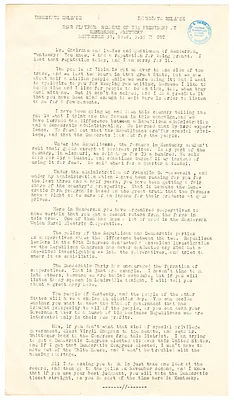 Press Release, Speech of President Harry S. Truman, Henderson, Kentucky