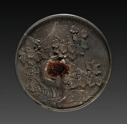 Mirror with Paulownia Tree