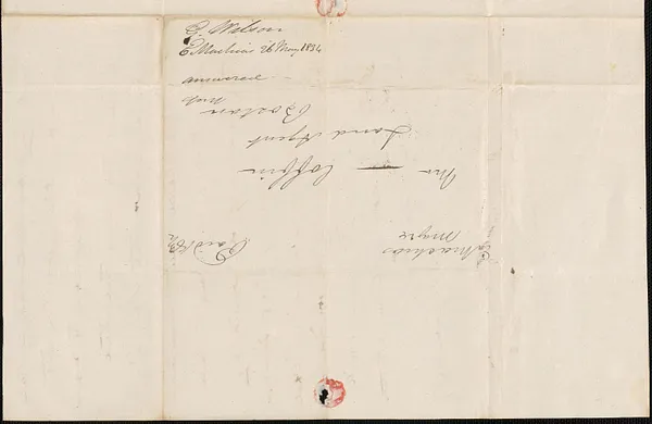 G. Wilson to George Coffin, 26 May 1834