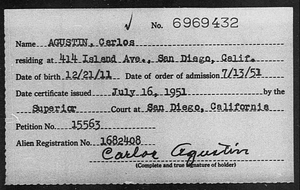 Agustin, Carlos - 1951