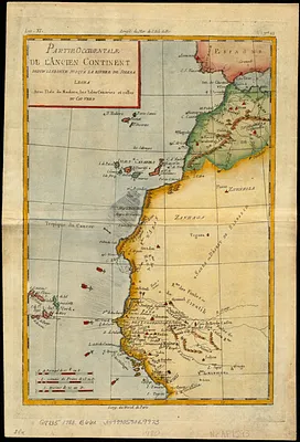 Partie occidentale de l'ancien continent depuis Lisbonne jusquà la Riviere de Sierra Leona