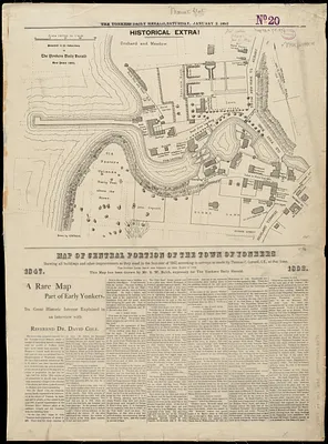 Map of central portion of the town of Yonkers