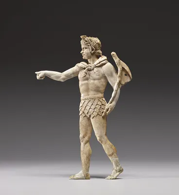 Appliqué with Satyr Walking to Left