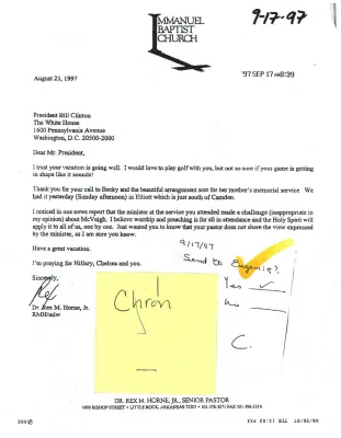 Chron Files: Wednesday, September 17, 1997