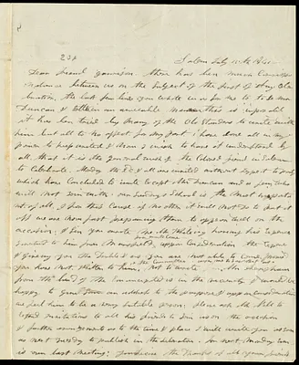 Letter from Thomas Drew, Salem, [Mass.?], to William Lloyd Garrison, July 15th, 1841